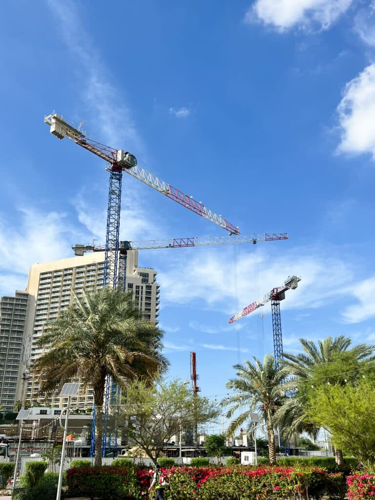 Three Raimondi MRT159 onsite in JVC, Dubai 